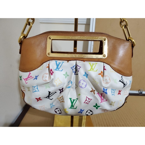LOUIS VUITTON White Monogram Multicolore Judy PM Bag - Picture 5 of 13